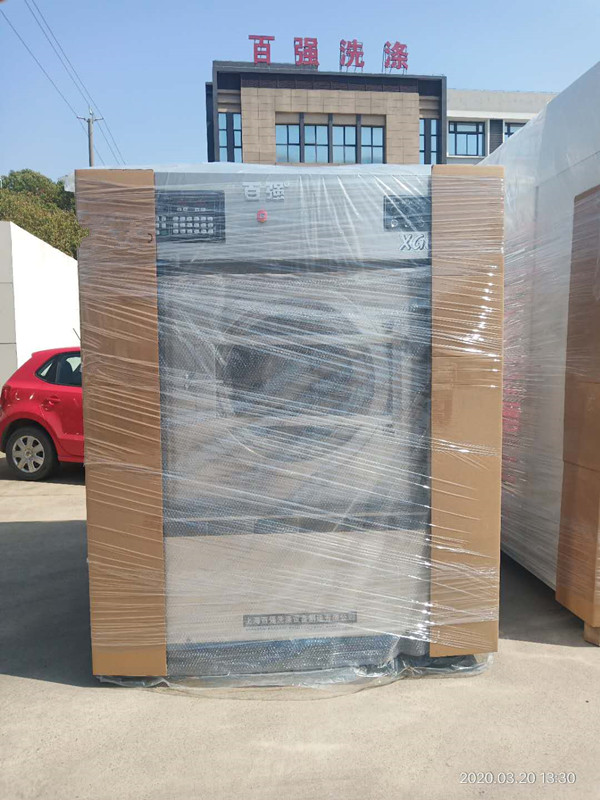 百強洗滌設備-洗脫機，烘干機，燙平機發貨四川